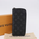 LOUIS VUITTON Monogram Eclipse Zippy Wallet Vertical Wallet M62295 Auth 199958M-12