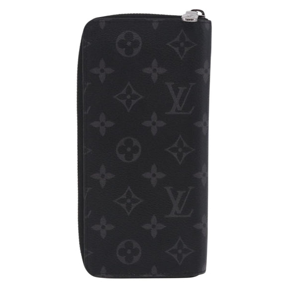 LOUIS VUITTON Monogram Eclipse Zippy Wallet Vertical Wallet M62295 Auth 199958M