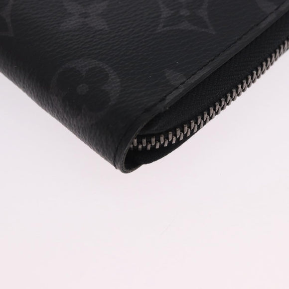 LOUIS VUITTON Monogram Eclipse Zippy Wallet Vertical Wallet M62295 Auth 199958M