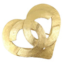 CHANEL Brooch metal Gold Tone CC Auth 199959V-1