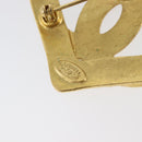 CHANEL Brooch metal Gold Tone CC Auth 199959V-4