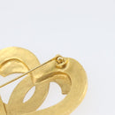 CHANEL Brooch metal Gold Tone CC Auth 199959V-5
