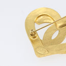 CHANEL Brooch metal Gold Tone CC Auth 199959V-6