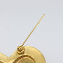 CHANEL Brooch metal Gold Tone CC Auth 199959V-8