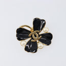 CHANEL Earring metal Gold Tone CC Auth 199960V-2