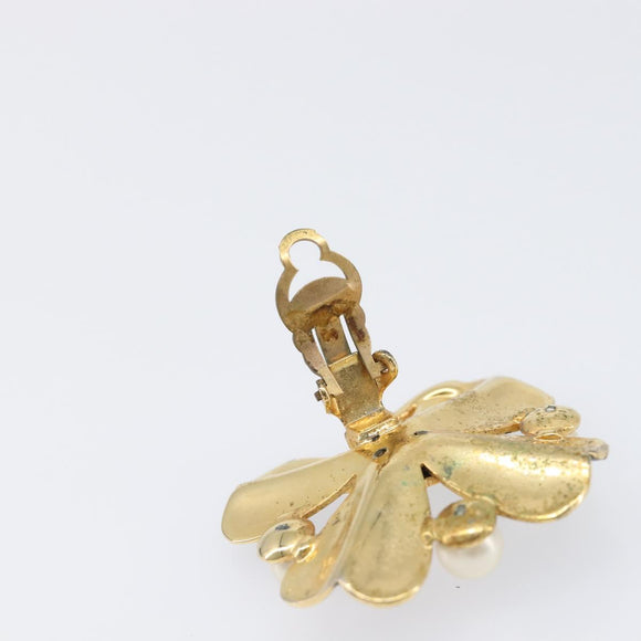 CHANEL Earring metal Gold Tone CC Auth 199960V