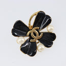 CHANEL Earring metal Gold Tone CC Auth 199960V-6