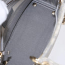 Christian Dior Lady Delight Hand Bag Canvas 2way Gray Gold Auth 199963SAM-10