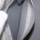 Christian Dior Lady Delight Hand Bag Canvas 2way Gray Gold Auth 199963SAM-24