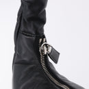 PRADA Hand Bag Soft Padded Nappa leather 2way Black Silver Auth 199964SAM-17