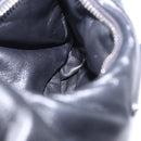 PRADA Hand Bag Soft Padded Nappa leather 2way Black Silver Auth 199964SAM-20