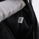 PRADA Hand Bag Soft Padded Nappa leather 2way Black Silver Auth 199964SAM-22