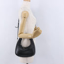 PRADA Hand Bag Soft Padded Nappa leather 2way Black Silver Auth 199964SAM-24