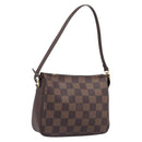 LOUIS VUITTON Damier Ebene Trousse Makeup Pouch N51982 LV Auth 199967A-1