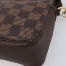LOUIS VUITTON Damier Ebene Trousse Makeup Pouch N51982 LV Auth 199967A-8
