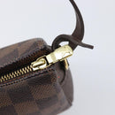 LOUIS VUITTON Damier Ebene Trousse Makeup Pouch N51982 LV Auth 199967A-9
