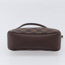 LOUIS VUITTON Damier Ebene Trousse Makeup Pouch N51982 LV Auth 199967A-5
