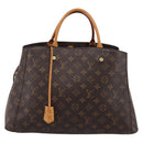 LOUIS VUITTON Monogram Montaigne GM Hand Bag 2way M41067 LV Auth 199969V-13