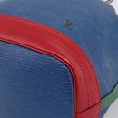 LOUIS VUITTON Epi Tricolor Noe Shoulder Bag Blue Red Green M44082 LV Auth 199974-9