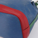 LOUIS VUITTON Epi Tricolor Noe Shoulder Bag Blue Red Green M44082 LV Auth 199974-15