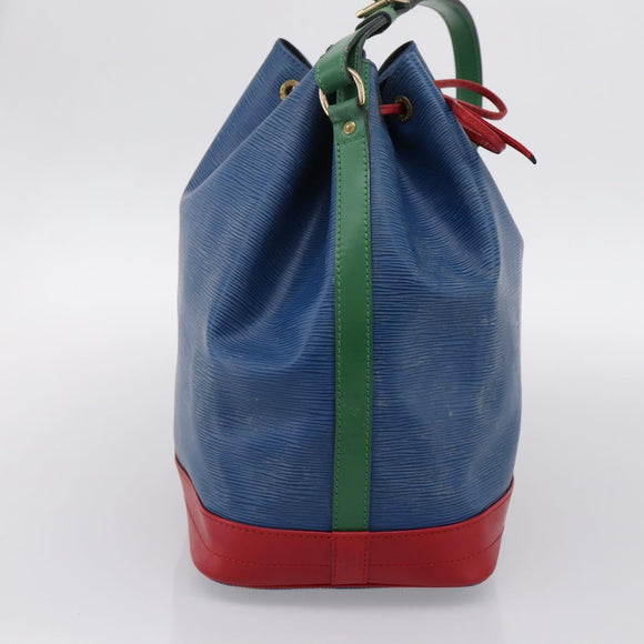 LOUIS VUITTON Epi Tricolor Noe Shoulder Bag Blue Red Green M44082 LV Auth 199974