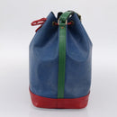 LOUIS VUITTON Epi Tricolor Noe Shoulder Bag Blue Red Green M44082 LV Auth 199974-4