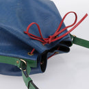 LOUIS VUITTON Epi Tricolor Noe Shoulder Bag Blue Red Green M44082 LV Auth 199974-6