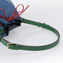 LOUIS VUITTON Epi Tricolor Noe Shoulder Bag Blue Red Green M44082 LV Auth 199974-7