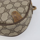 GUCCI GG Supreme Web Sherry Line Bag PVC Beige Gold 89 02 066 Auth 199976-14
