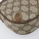 GUCCI GG Supreme Web Sherry Line Bag PVC Beige Gold 89 02 066 Auth 199976-15