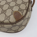 GUCCI GG Supreme Web Sherry Line Bag PVC Beige Gold 89 02 066 Auth 199976-16
