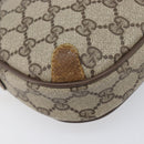 GUCCI GG Supreme Web Sherry Line Bag PVC Beige Gold 89 02 066 Auth 199976-17