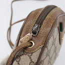 GUCCI GG Supreme Web Sherry Line Bag PVC Beige Gold 89 02 066 Auth 199976-9