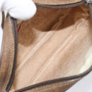 GUCCI GG Supreme Web Sherry Line Bag PVC Beige Gold 89 02 066 Auth 199976-10