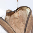 GUCCI GG Supreme Web Sherry Line Bag PVC Beige Gold 89 02 066 Auth 199976-20
