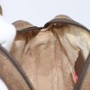 GUCCI GG Supreme Web Sherry Line Bag PVC Beige Gold 89 02 066 Auth 199976-21