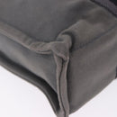 HERMES Fourre Tout PM Hand Bag cotton Gray Silver Auth 199978-12