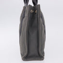 HERMES Fourre Tout PM Hand Bag cotton Gray Silver Auth 199978-4
