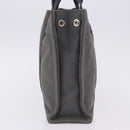 HERMES Fourre Tout PM Hand Bag cotton Gray Silver Auth 199978-5