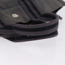 HERMES Fourre Tout PM Hand Bag cotton Gray Silver Auth 199978-7