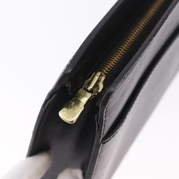 LOUIS VUITTON Epi Pochette Homme Clutch Bag Black M52522 LV Auth 199979