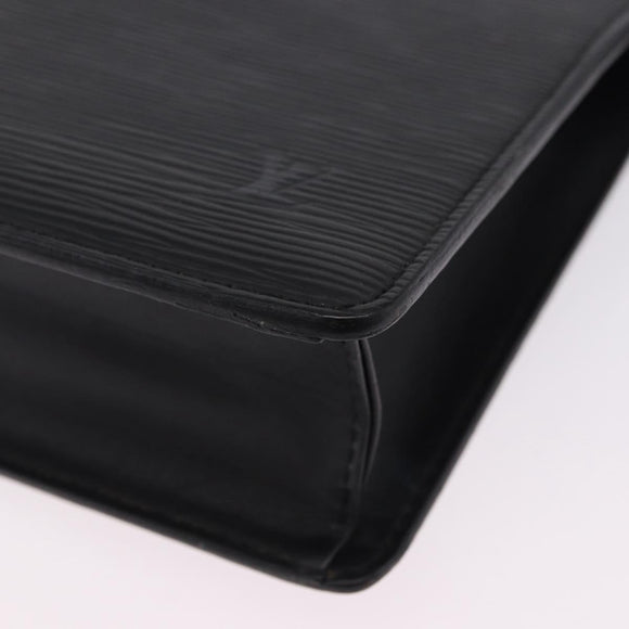 LOUIS VUITTON Epi Pochette Homme Clutch Bag Black M52522 LV Auth 199979
