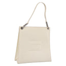 GUCCI Shoulder Bag Patent leather White Silver 001 1013 3037 Auth 199981-1