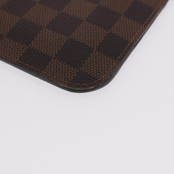 LOUIS VUITTON Damier Ebene Neverfull MM Pouch LV Auth 199983
