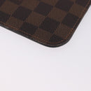 LOUIS VUITTON Damier Ebene Neverfull MM Pouch LV Auth 199983-16