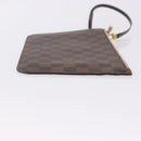 LOUIS VUITTON Damier Ebene Neverfull MM Pouch LV Auth 199983-3