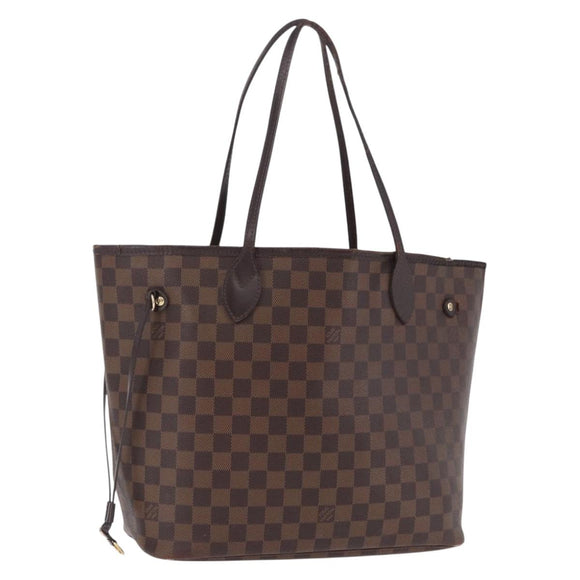 LOUIS VUITTON Damier Ebene Neverfull MM Tote Bag N51105 LV Auth 199984