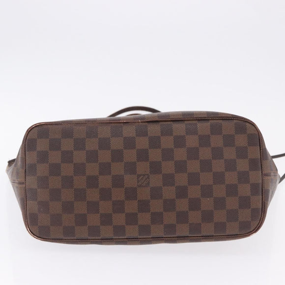 LOUIS VUITTON Damier Ebene Neverfull MM Tote Bag N51105 LV Auth 199984