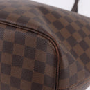 LOUIS VUITTON Damier Ebene Neverfull MM Tote Bag N51105 LV Auth 199984-16