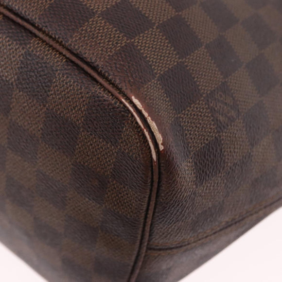 LOUIS VUITTON Damier Ebene Neverfull MM Tote Bag N51105 LV Auth 199984